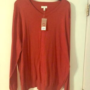 Burnt orange sweater